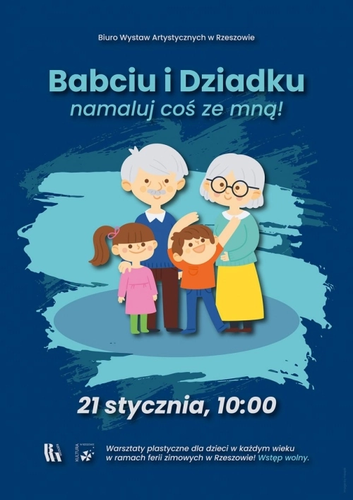 Warsztaty plastyczne - "Babciu i Dziadku, namaluj coś ze mną"!